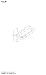 08002F-310001 (2013) 80hp E40-Costa Rica (DF80A) DF80A drawing OPT:REMOTE CONTROL SPACER