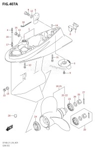 DF115AZ From 11503Z-810001 (E11 E40)  2018 drawing GEAR CASE (DF100AT)