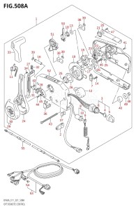 04004F-340001 (2023) 40hp E34-Italy (DF40AST) DF40A drawing OPT:REMOTE CONTROL (SEE NOTE)