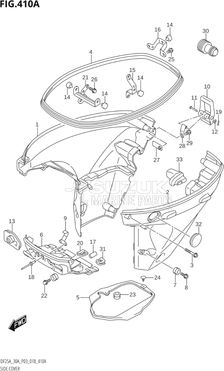 SIDE COVER (DF25A,DF25AQ)