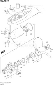 00403F-140001 (2021) 4hp P01-Gen. Export 1 (DF4A) DF4A drawing GEAR CASE