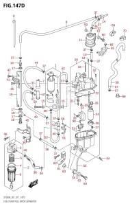 DF250A From 25003P-710001 (E01 E40)  2017 drawing FUEL PUMP /​ FUEL VAPOR SEPARATOR (DF250A:E40)