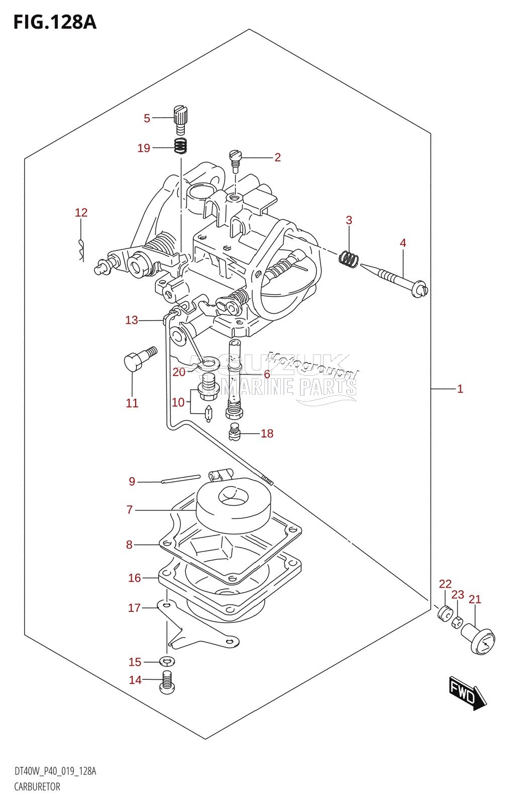 CARBURETOR (DT40W:P40:(S-TRANSOM,L-TRANSOM))