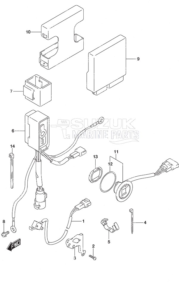 PTT Switch/Engine Control Unit