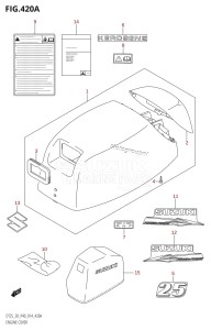 DT30 From 03005-410001 ()  2014 drawing ENGINE COVER (DT25K:P36)