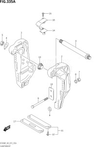 15003P-910001 (2019) 150hp E03-USA (DF150AP) DF150AP drawing CLAMP BRACKET