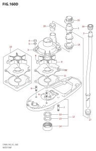 DT40 From 04005-210001 ()  2012 drawing WATER PUMP (DT40WR:P90)