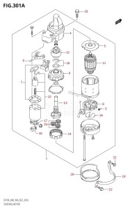 DF80A From 08002F-110001 (E03)  2011 drawing STARTING MOTOR