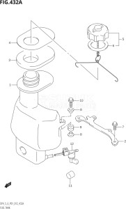 00402F-210001 (2012) 4hp P01-Gen. Export 1 (DF4) DF4 drawing FUEL TANK (DF4:P01)