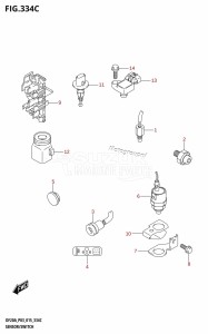 DF9.9B From 00995F-510001 (P03)  2015 drawing SENSOR /​ SWITCH (DF9.9BT:P03)