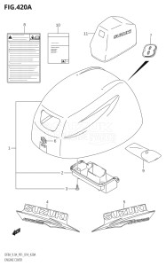 00994F-910001 (2019) 9.9hp P01-Gen. Export 1 (DF9.9A  DF9.9AR) DF9.9A drawing ENGINE COVER (DF8A:P01)