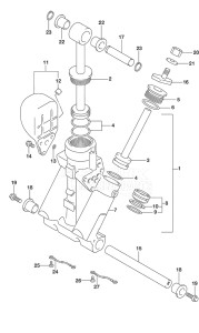 Outboard DF 250 drawing Trim Cylinder DF 250S