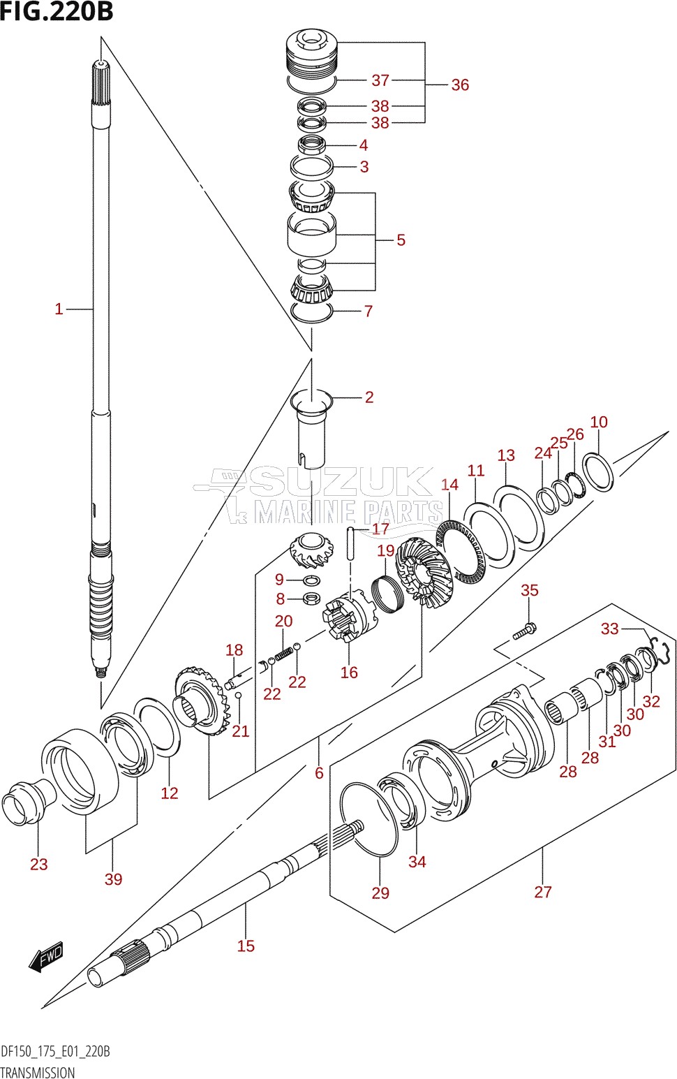 TRANSMISSION (DF150Z,DF175Z)