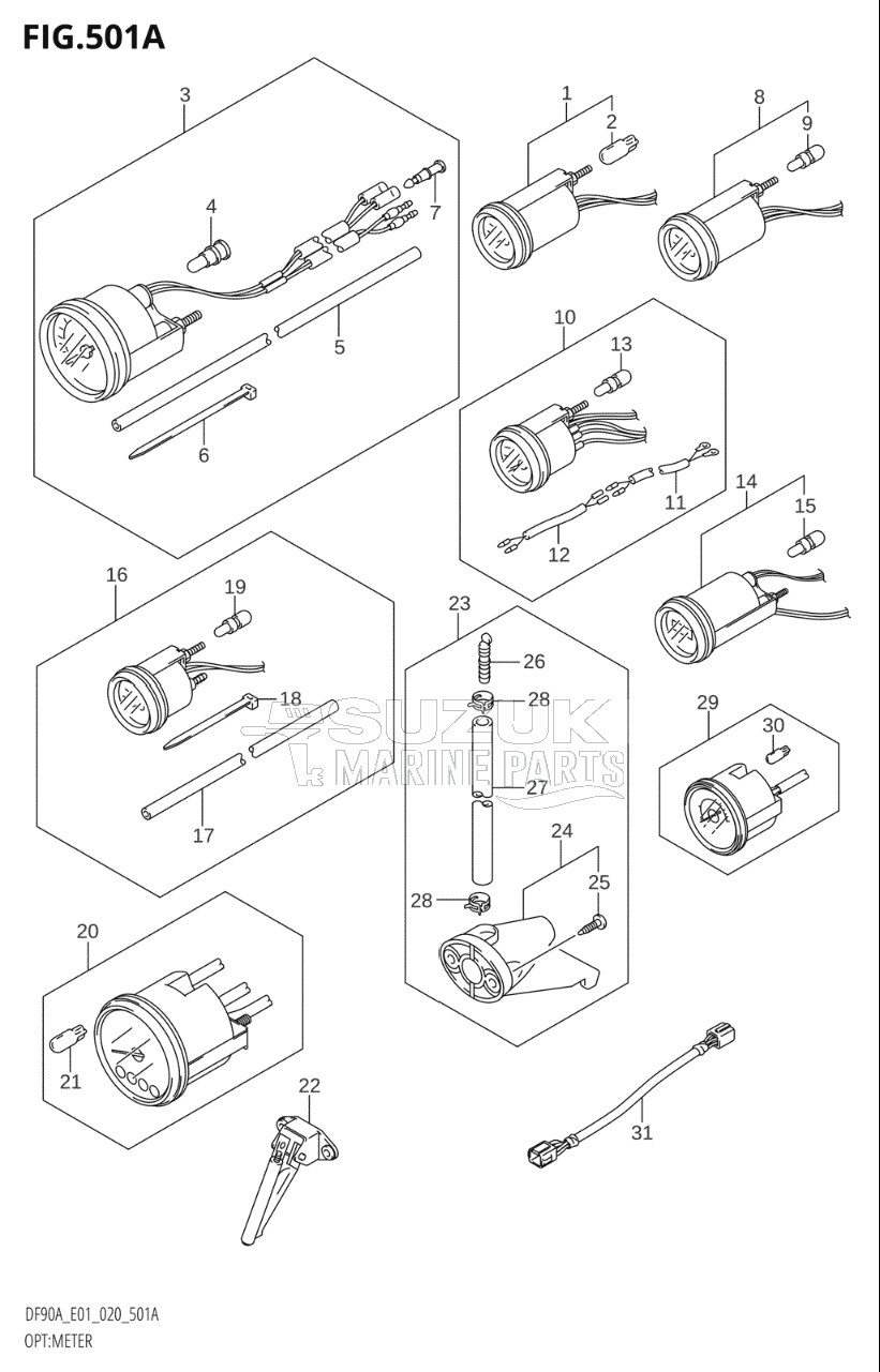 OPT:METER (DF70A,DF80A,DF90A,DF100B)