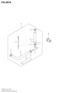 DF140A From 14003Z-040001 (E11 E40)  2020 drawing OPT:WATER PRESSURE GAUGE SUB KIT