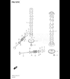 09003F-810001 (2018) 90hp E01 E40-Gen. Export 1 - Costa Rica (DF90AT  DF90ATH) DF90A drawing CAMSHAFT (DF90A,DF90ATH,DF100B)