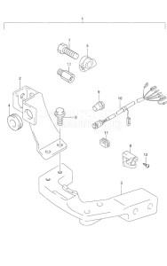 DF 9.9 drawing Remote Control Parts