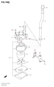 DF150ZG From 15002Z-410001 (E40)  2014 drawing WATER PUMP (DF175T:E01)