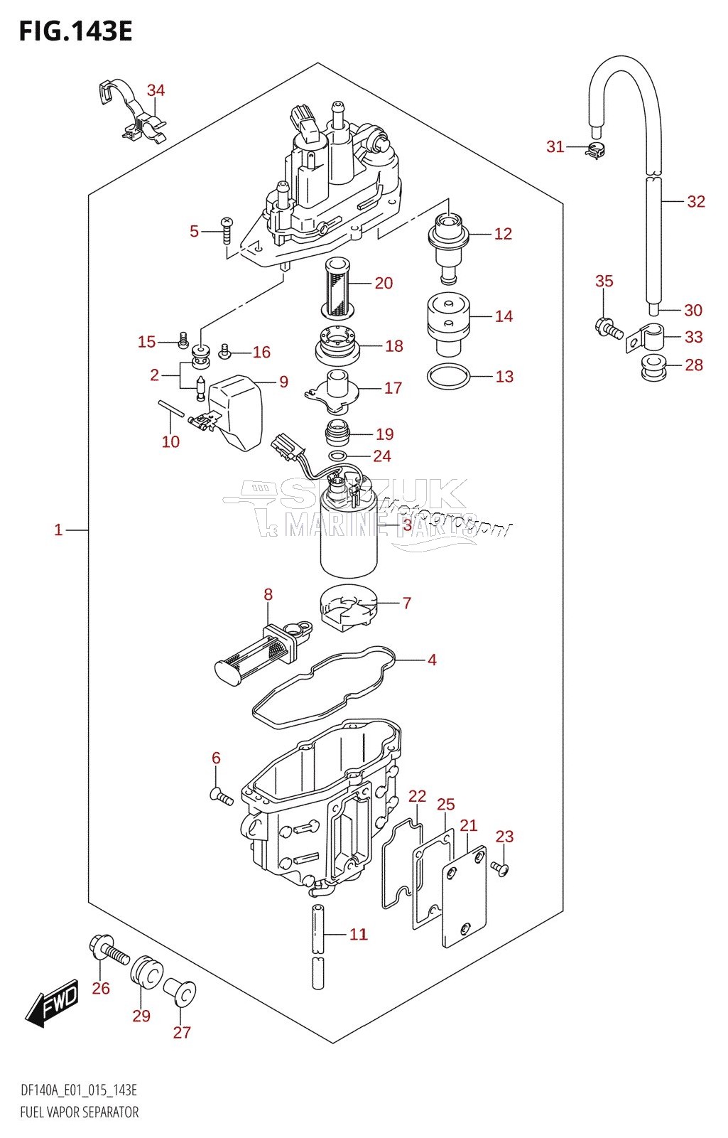 FUEL VAPOR SEPARATOR (DF115AZ:E40)