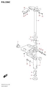 DF9.9B From 00995F-410001 (P03)  2014 drawing SWIVEL BRACKET (DF9.9BT:P03)