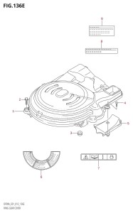 DF80A From 08002F-310001 (E40)  2013 drawing RING GEAR COVER (DF80A:E01)