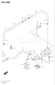 17502Z-710001 (2017) 175hp E01 E40-Gen. Export 1 - Costa Rica (DF175Z) DF175Z drawing FUEL PUMP (DF175T:E40)