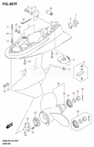 DF40A From 04003F-910001 (E01)  2019 drawing GEAR CASE (DF50AVT:E01,DF50AVTH:E01)