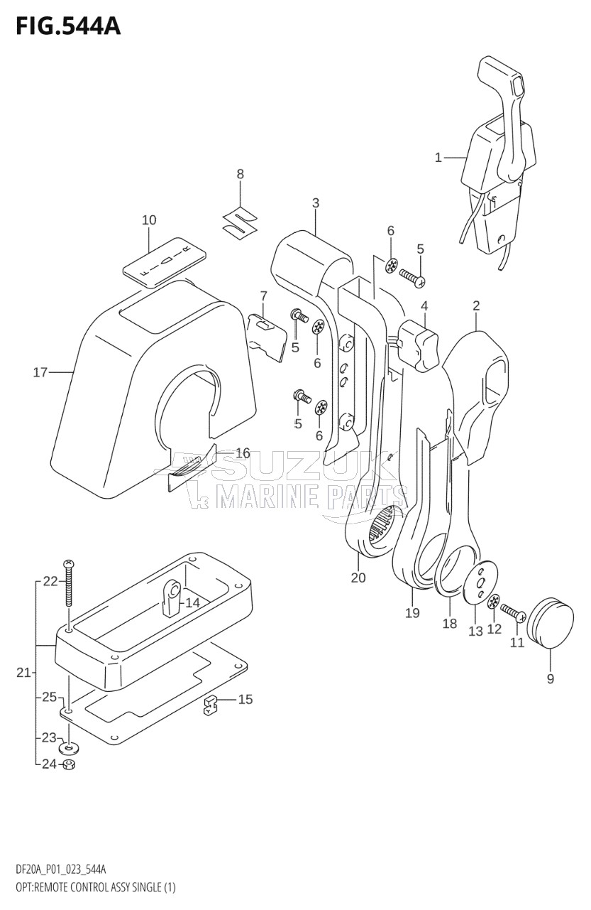 OPT:REMOTE CONTROL ASSY SINGLE (1) (SEE NOTE)