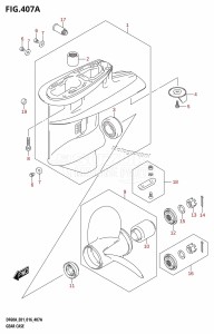 DF60A From 06003F-610001 (E01 E40)  2016 drawing GEAR CASE (DF40A:E01)