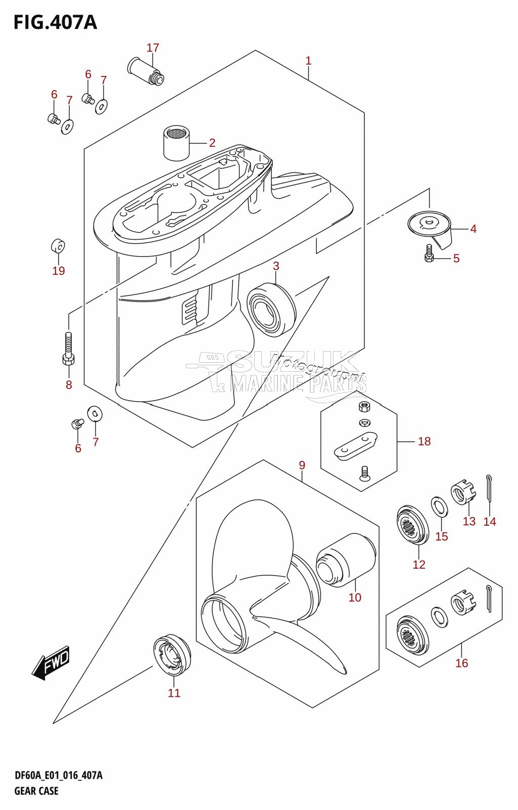 GEAR CASE (DF40A:E01)