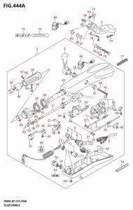 DF60A From 06002F-410001 (E01 E40)  2014 drawing TILLER HANDLE (DF40AQH:E01)