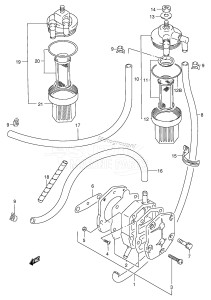 DT60 From 06002-581001 ()  1995 drawing FUEL PUMP