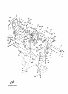 LF115TXR-2009 drawing FRONT-FAIRING-BRACKET