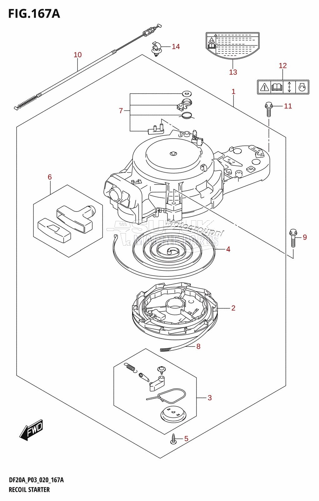 RECOIL STARTER (DF9.9B,DF15A,DF20A)