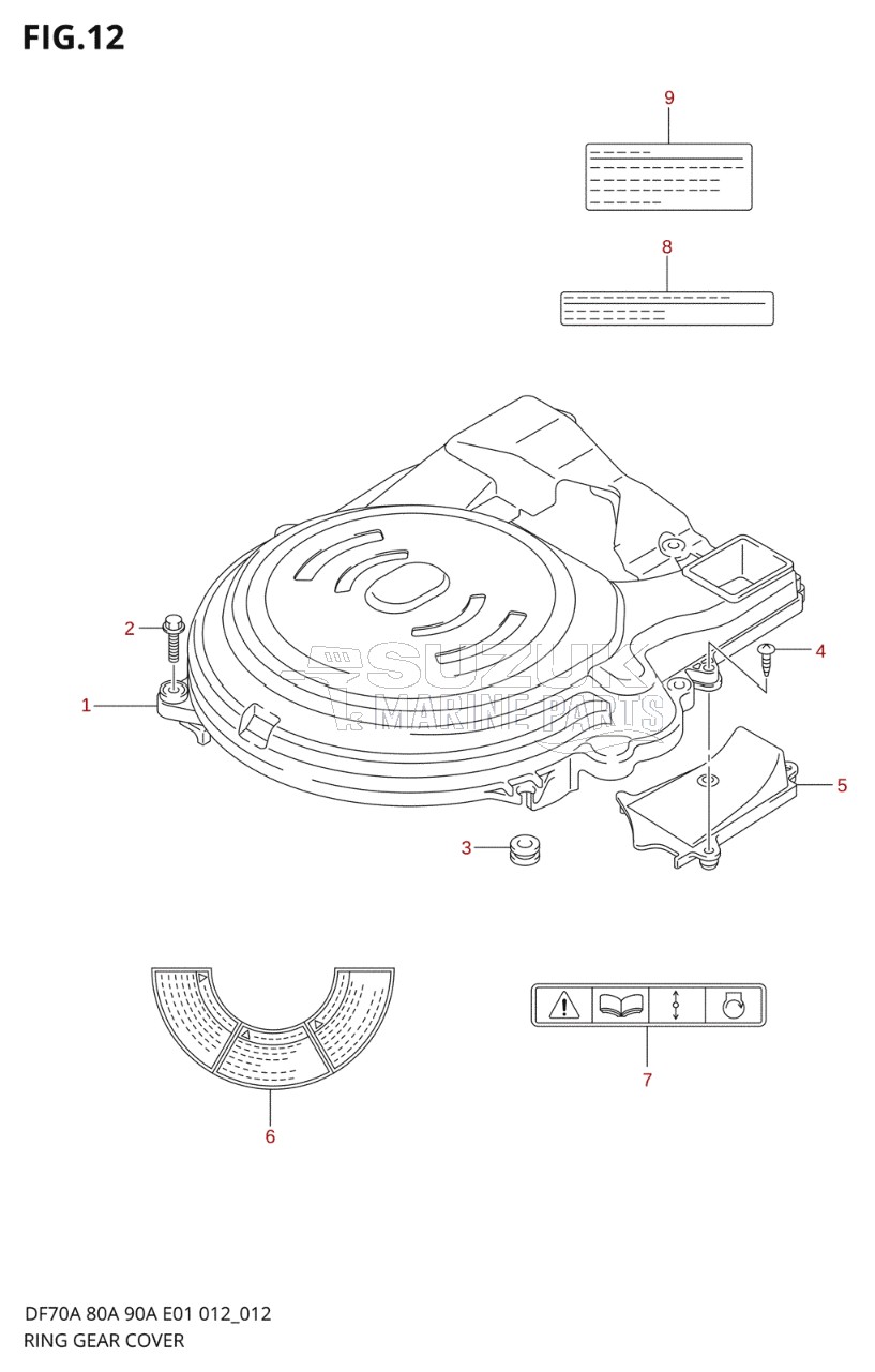 RING GEAR COVER (DF90ATH E40)