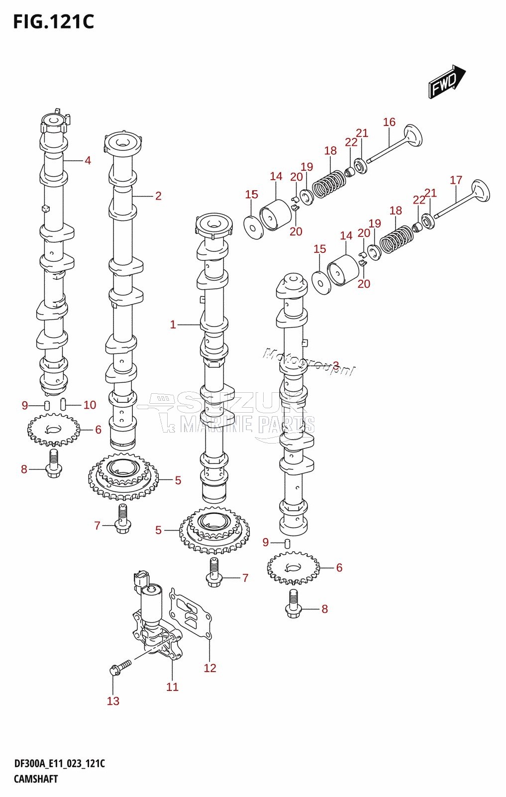 CAMSHAFT (DF250A:(020,021))