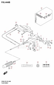 DF20A From 02002F-040001 (P03 E03)  2020 drawing TILLER HANDLE (DF20A:P40)