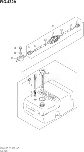 02504F-810001 (2018) 25hp P01-Gen. Export 1 (DF25A  DF25AR  DF25AT  DF25ATH) DF25A drawing FUEL TANK