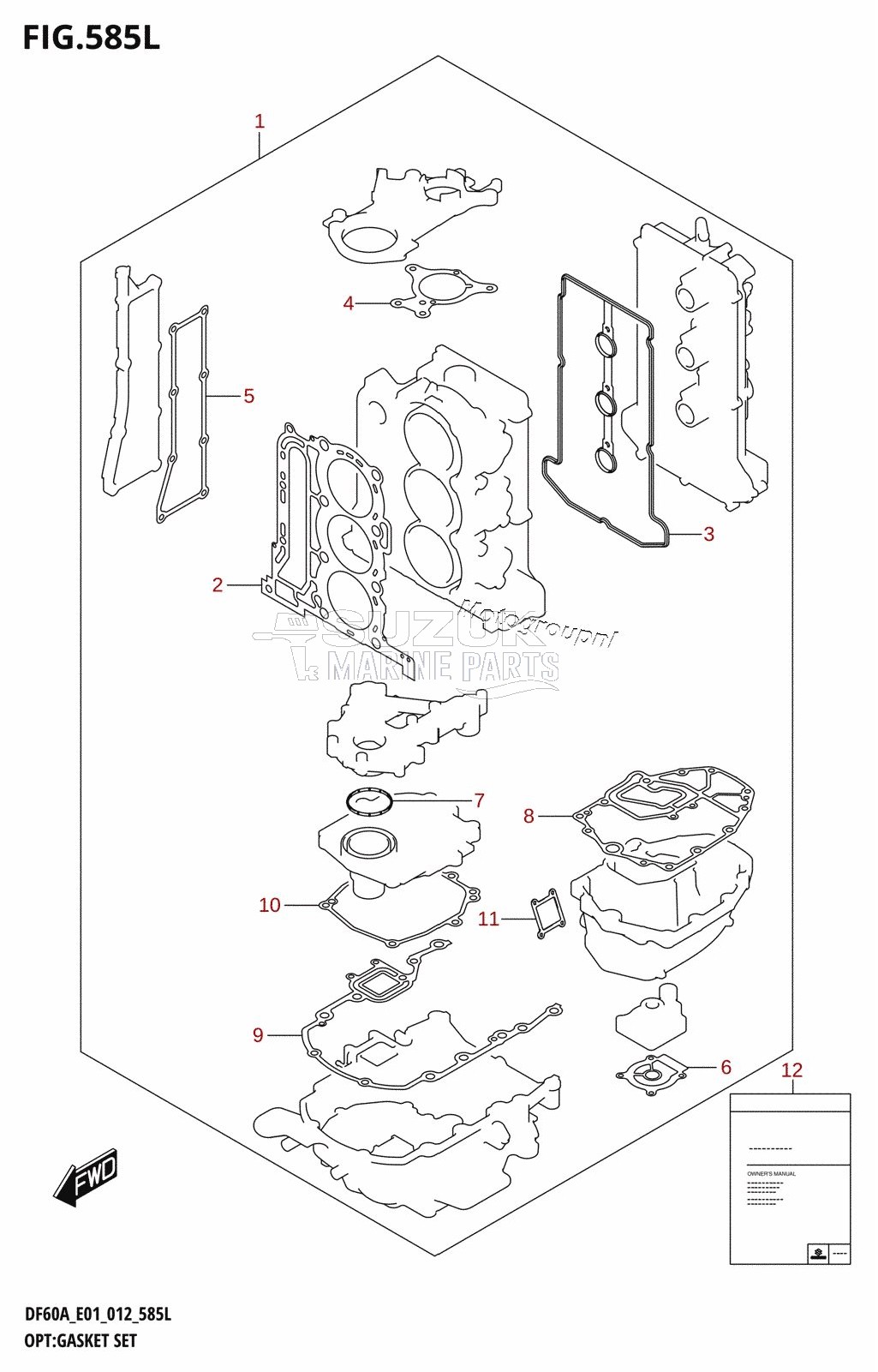 OPT:GASKET SET (DF60ATH:E40)