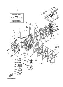 E40G drawing CYLINDER--CRANKCASE