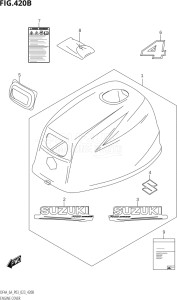 00603F-040001 (2020) 6hp P03-U.S.A (DF6A  DF6A) DF6A drawing ENGINE COVER (DF4A:020)