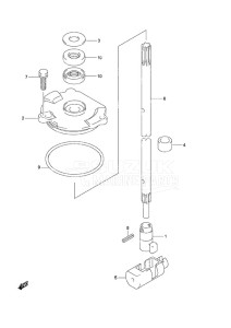 DF 115A drawing Shift Rod (C/R)