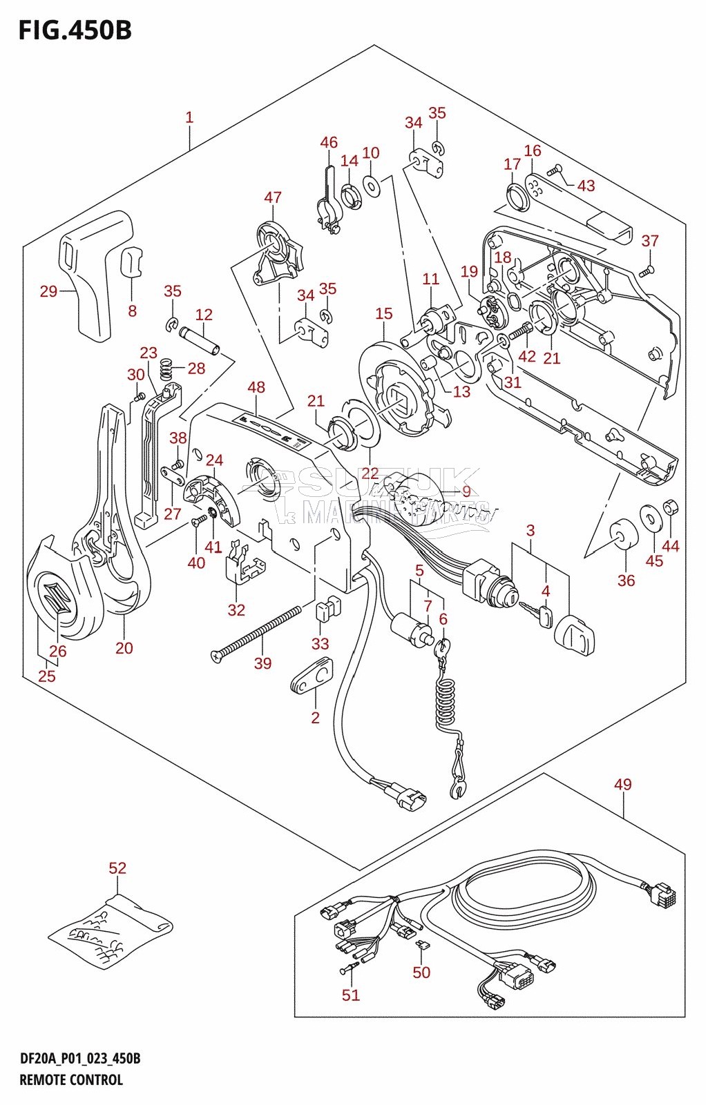 REMOTE CONTROL ((DF9.9BR,DF15AR,DF20AR):(022,023))