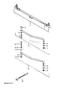 DT115 From 11502-506281 ()  1985 drawing OPT : TIE ROD