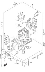 Outboard DF 140A drawing Harness