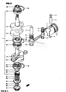 DT60 From 06001-301001 ()  1983 drawing CRANKSHAFT