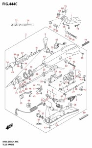 DF50AVT From 05004F-440001 (E03)  2024 drawing TILLER HANDLE (DF40ATH,DF50ATH)