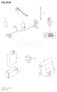 20003P-040001 (2020) 200hp E01 E03 E40-Gen. Export 1 - USA (DF200AP  DF200AP) DF200AP drawing KEY LESS START ((022,023):E11)