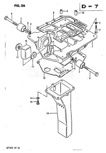 DT75 From 07501-402338 till 404156 ()  1984 drawing ENGINE HOLDER