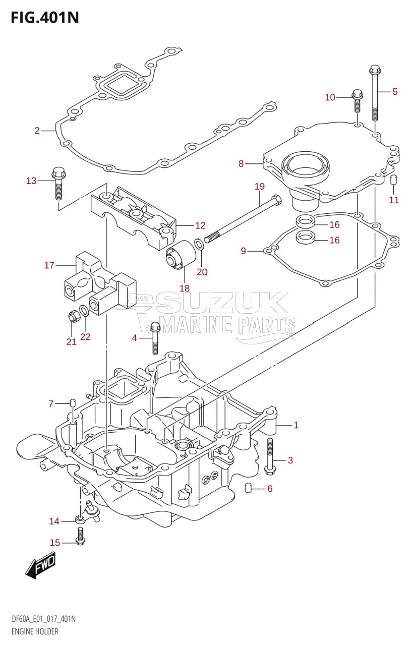 ENGINE HOLDER (DF50AVT:E01)